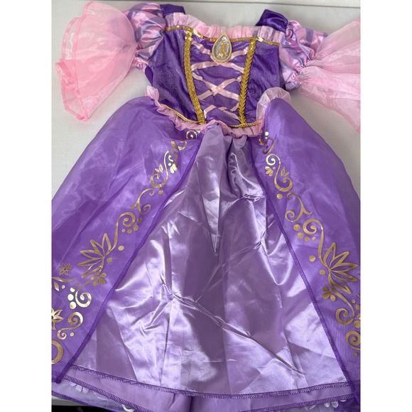 Disney Rapunzel Costume Dress Purple Gold Girls Size 4-6X Jakks Pacific new - Picture 6 of 9